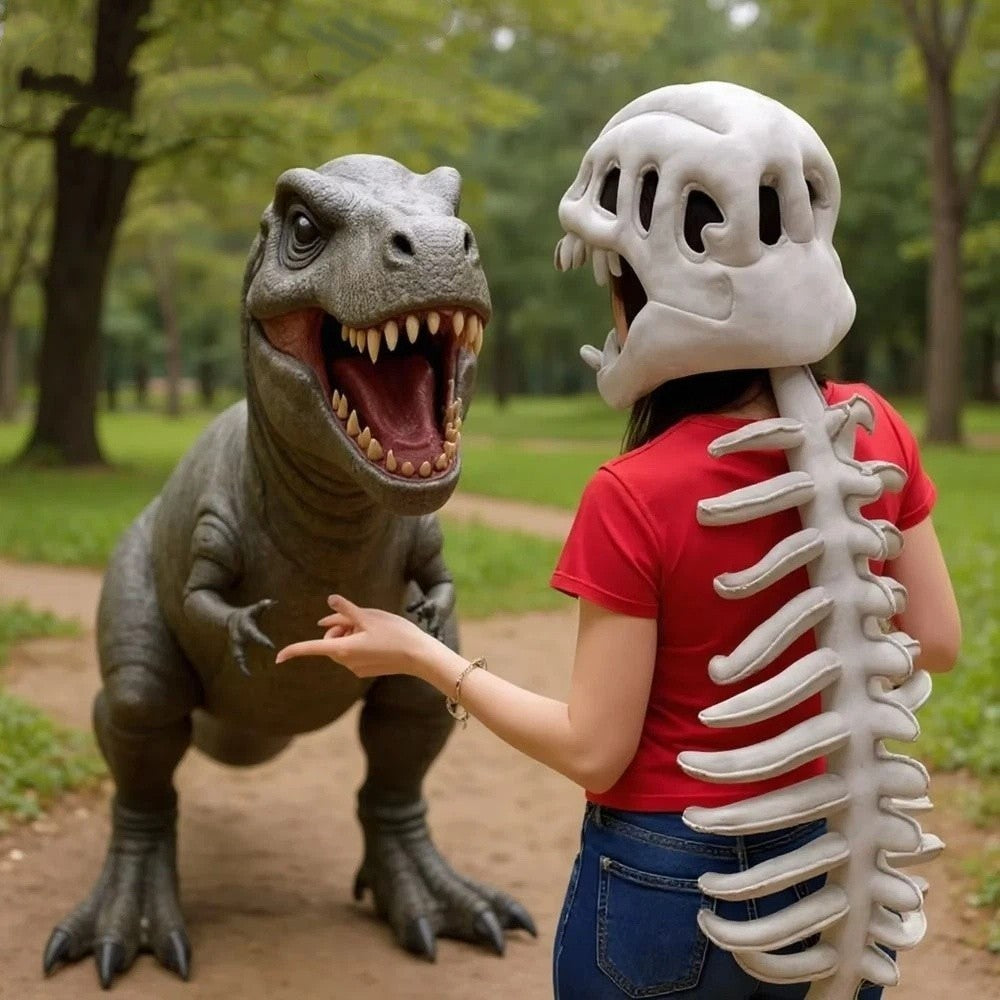 Large Size Huge Dinosaur Skeleton Plush Toys Sleeping Cushion Anime Game Gift