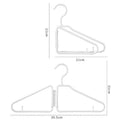 12 Pack Foldable Coat Hanger,Portable Travel Hangers, Space Saving Fold in