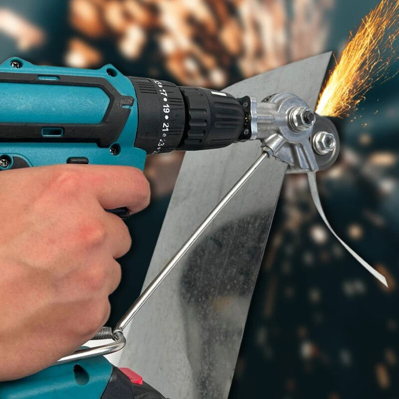 Metal Electric Drill Shears Plate Cutter Attachment Sheet Cutter Nibbler Saw NEW