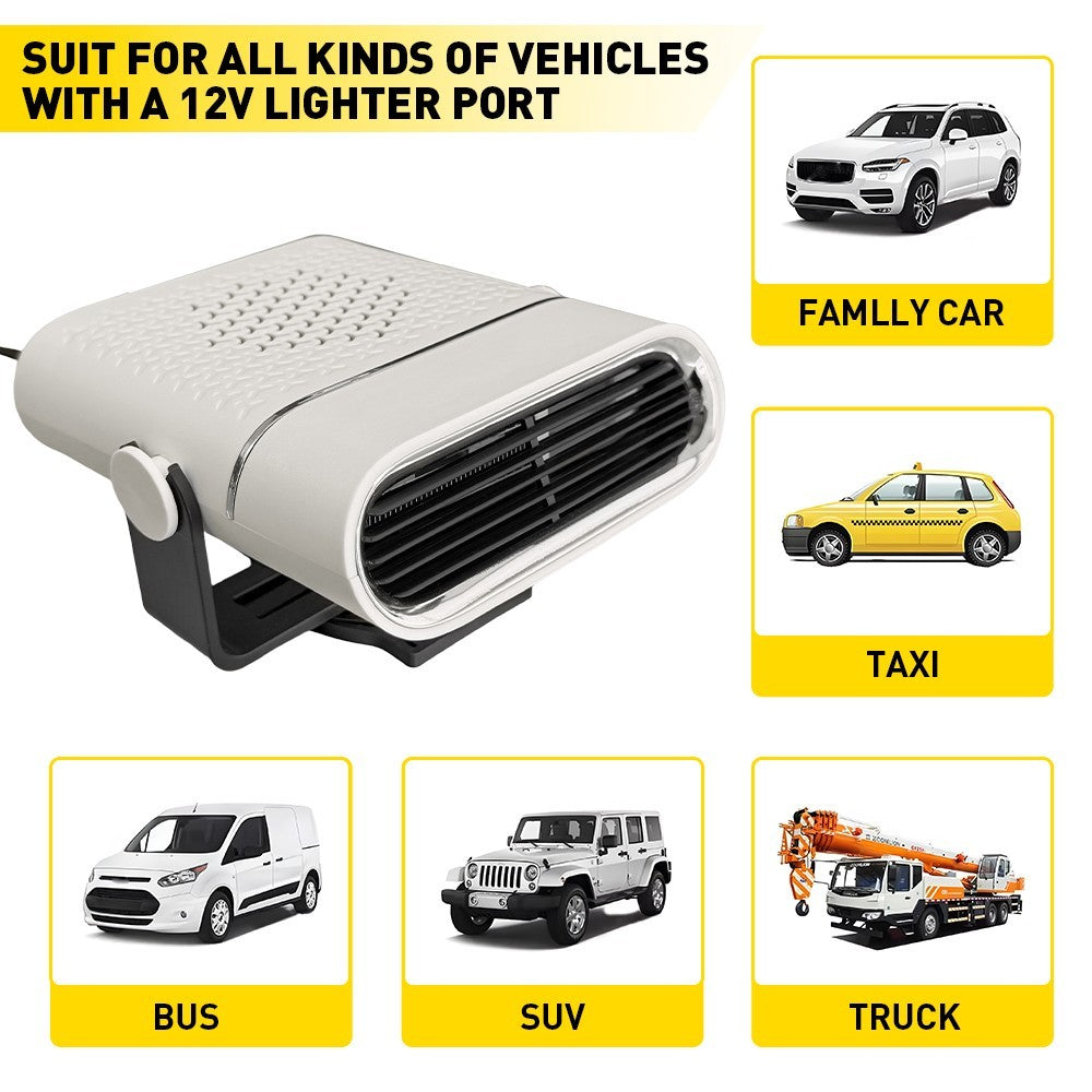 Portable Electric 1x Heater 12V 150W Heating Fan Defogger Defroster Demister