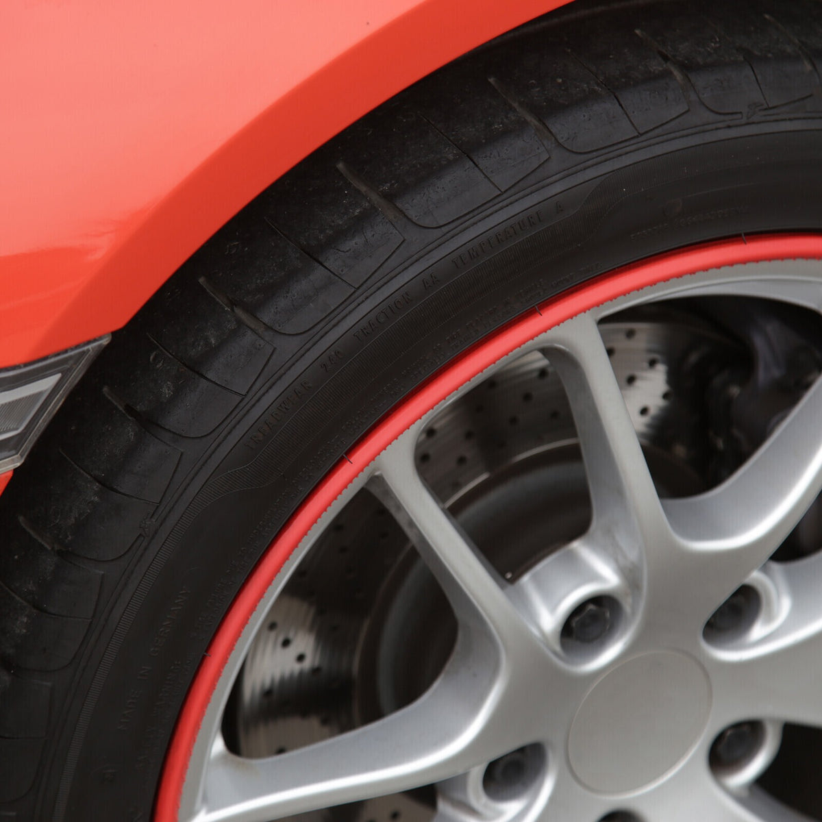 4Pcs Kit 16-20 Inch Car Wheel Hub Rim Trim Tire Ring Guard Strip Protector