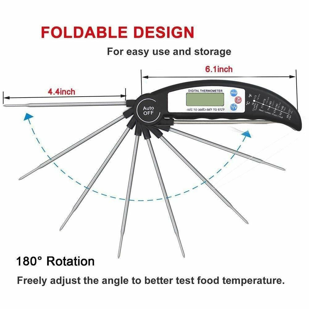 Digital Food Meat Thermometer Probe Cooking Kitchen Temperature Milk BBQ Turkey