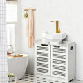 White Stylish Bathroom Cabinet for Basin Storage Under Sink Vanity Unit