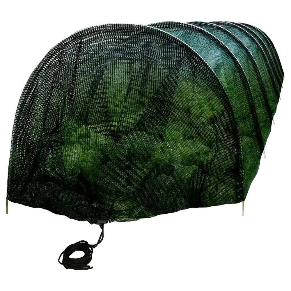 Garden Tunnel Shade Net Cover Portable Cloche Hoops for Balcony Yard Outside UK
