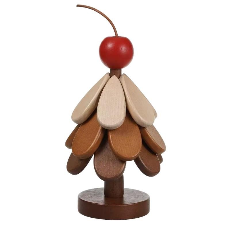 Christmas Tree Coasters Wooden,Wooden Christmas Tree Trivet for Hot Dishes