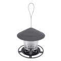 Hanging Wild Bird Feeder Station Baffle Dome Peanut Seed Feed（Grey）