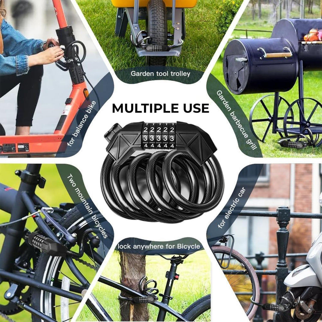 HEAVY DUTY STRONG MOTORCYCLE MOTORBIKE BIKE SECURITY CHAIN AND PADLOCK LOCK 1.2M