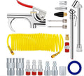 20PCS Air Compressor Kit Air Line Accessories Spray Gun Tools Air Hose UK