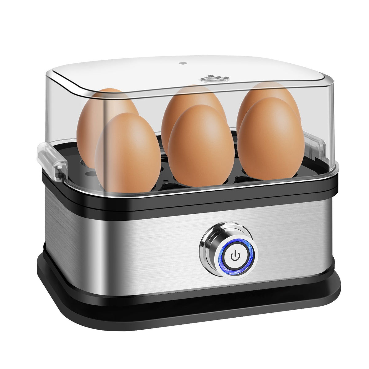 NEW 6 Egg Cooker Electric Poacher Boiler For Soft, Medium or Hard Boiled Eggs