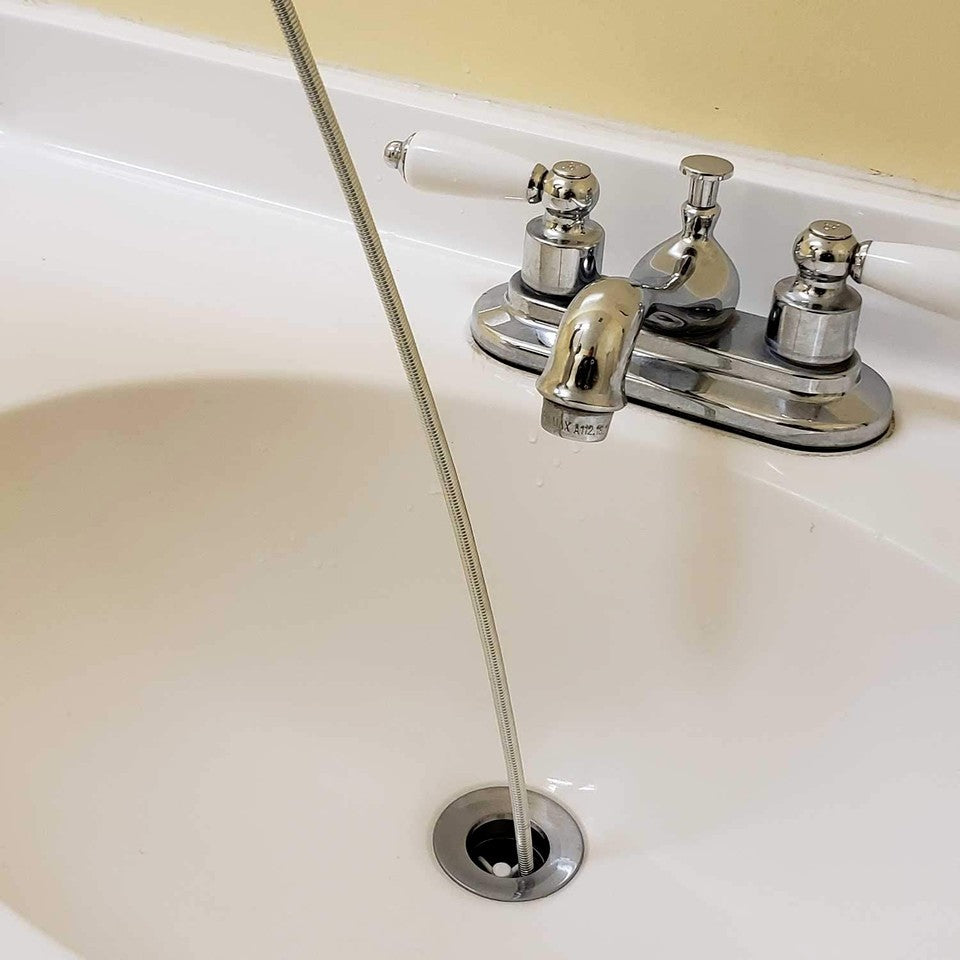 Flexible Drain Unblocker 3M Long Rod Unclog Sink Toilet Cleaner Snake Spring