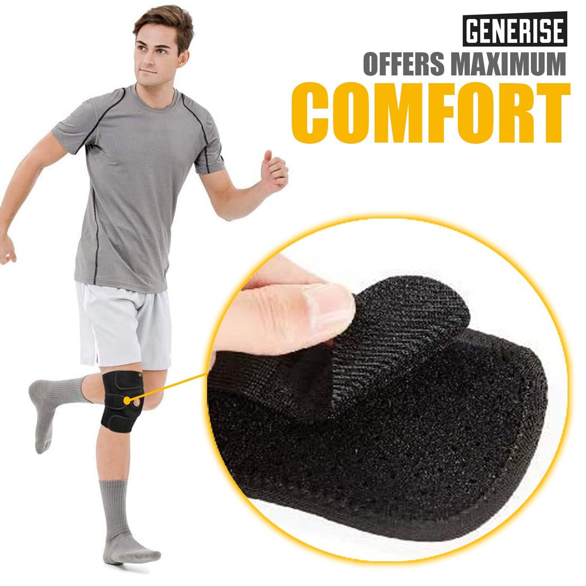 Knee Support Brace Compression Strap Sleeve Sports Protector Ligament adjustable