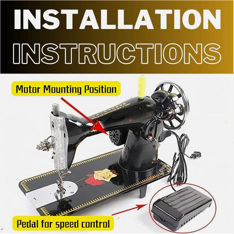 Sewing Machine Motor With Foot Pedal 180W Domestic Old Sewing Machine Foot Pedal
