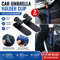 2 x Universal Car Interior Accessories Umbrella Hook Holder Hanger Clip Fastener