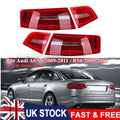 For Audi A6 C6 2009-2011 Sedan Set of 4 Outer Inner Tail Light Rear Brake Lamp