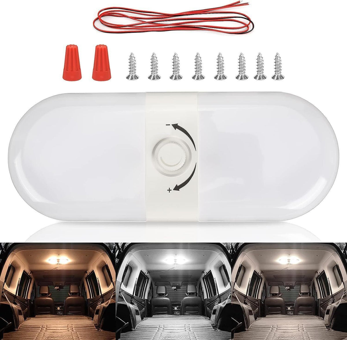 12V dimmable ceiling light with switch caravan for RV truck Motorhome lamps LED