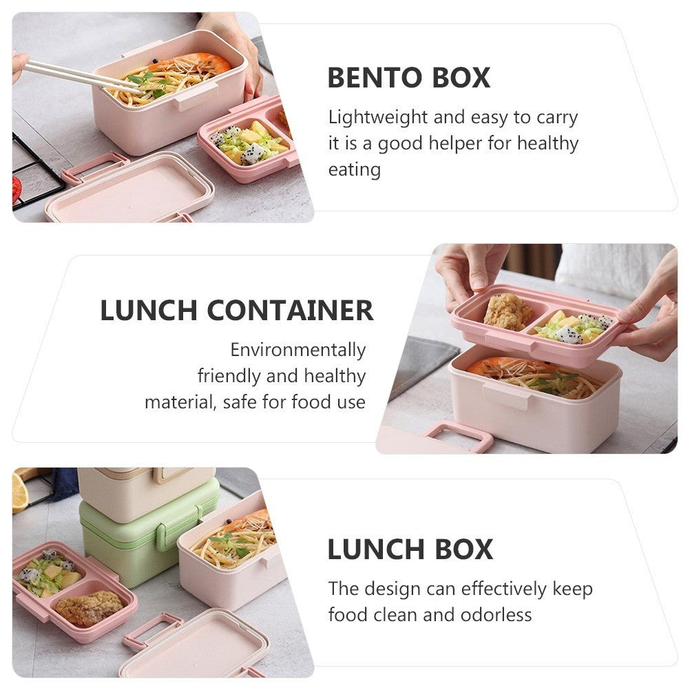 Square Box Lunch Container Japanese Style Lunch Holder