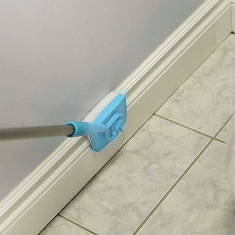 Microfiber Baseboard Cleaning Skirting Mop Easy Cleaner 360° Extendable Home UK
