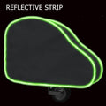 Universal Waterproof Caravan Tow Hitch Black Cover + Strap Green Strip