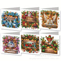 Christmas DIY Diamond Art Painting Greeting Card Set 5D DIY Diamond Painting Set