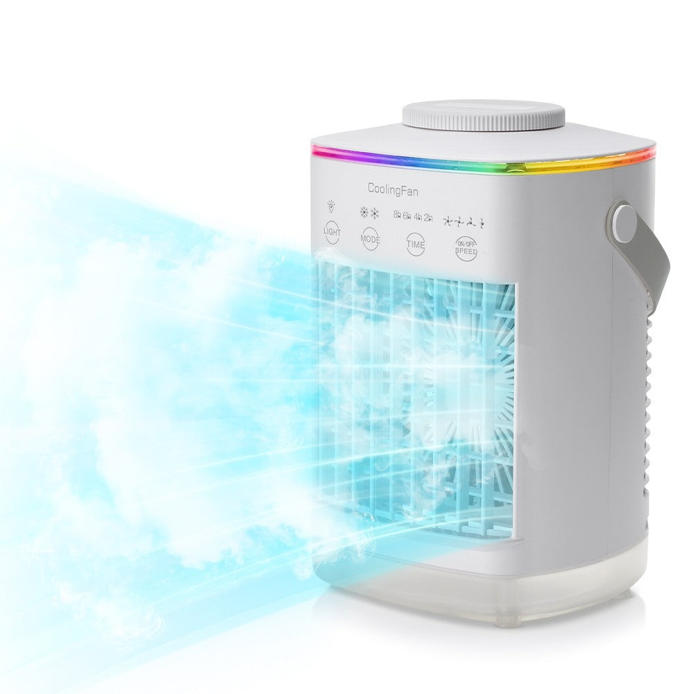 4 Speeds Portable Air Cooler Fan With 700ML Tank Ice Cold Cooling Conditioner