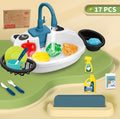 Kitchen Sink Toys Sensory Plastic with Running Water for Role Play Children