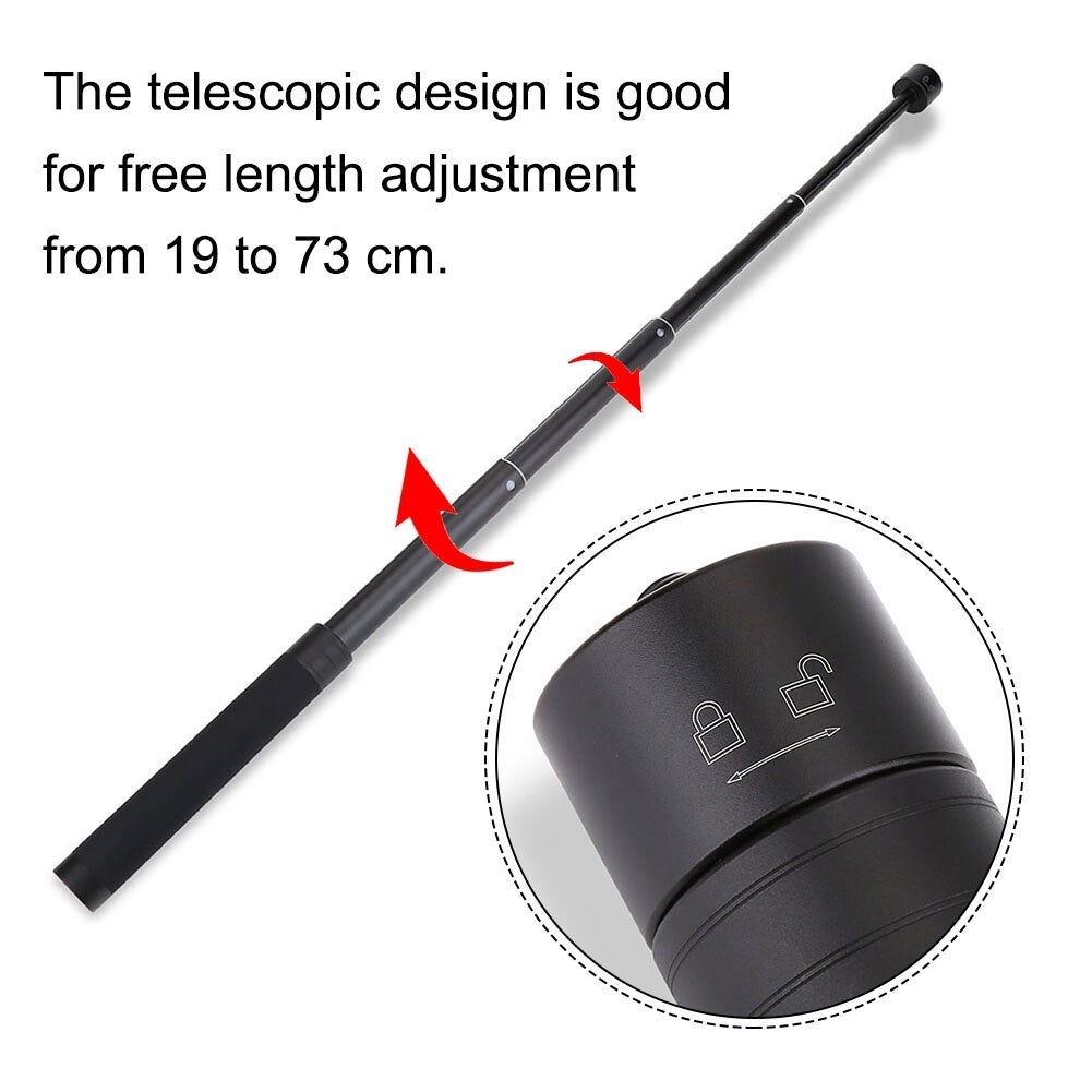 Camera Extension Rod Telescopic Cosh 1/4inch Screw 19 To 73 Cm For Feiyu G5 Wg2