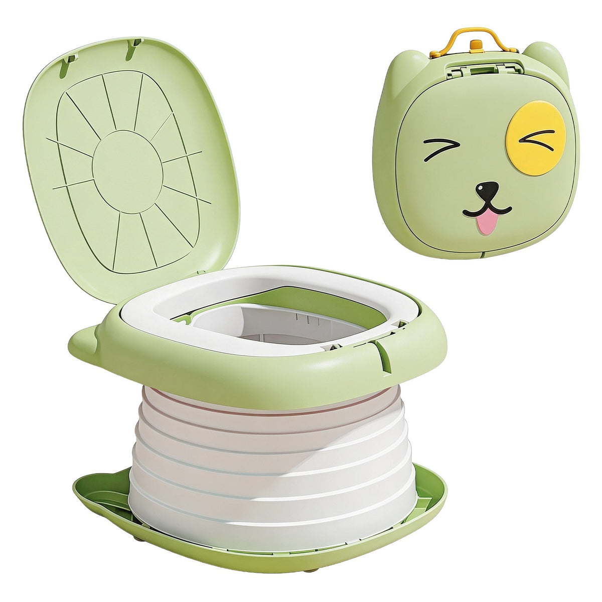 Kids Training Potty Seat Portable Folding Camping Toilet Chair Travel Potty