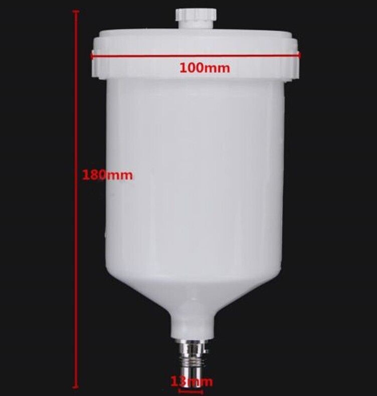 600ml Plastic HVLP Paint Cup Pot For SATA Spray Gun Connector Jet Paint Sprayer