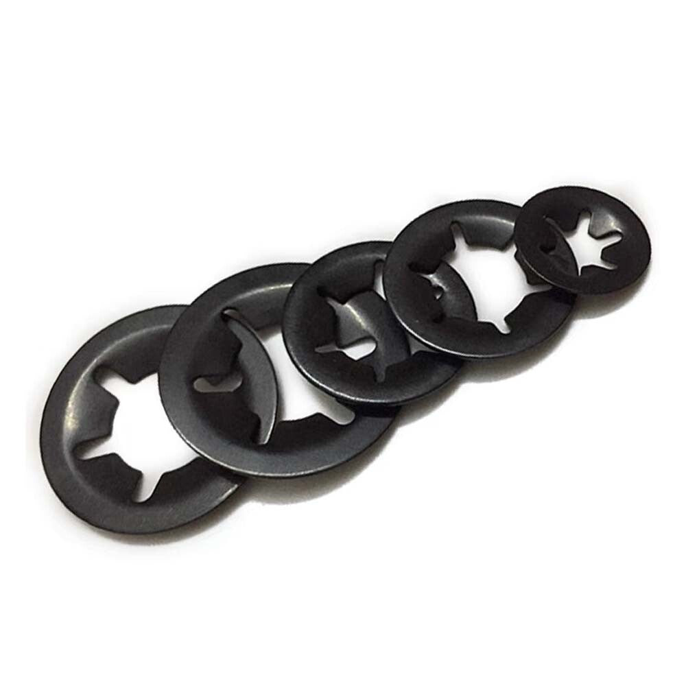 280/340Pcs Starlock Washers Push On Lock Star Tooth Grab Fastener Clips Lock Set