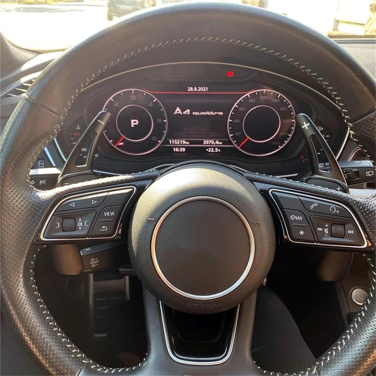 Extension Steering Wheel Shifter Paddle Shift For Audi A3 A5 S3 S5 Q5 Q7 TT TTS