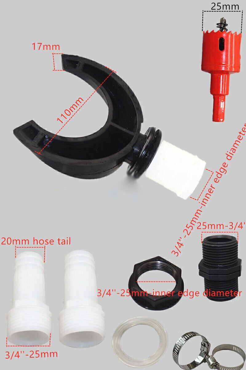 Rain Collector Downpipe 100mm Rain Thief Rainwater Collector Water Collector Set