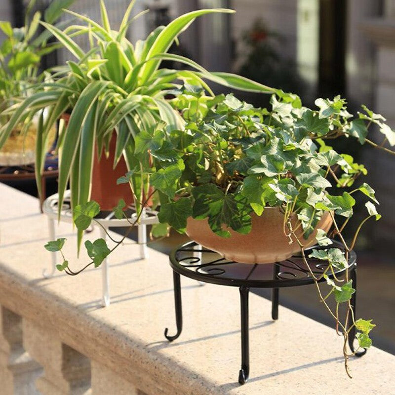 Metal Iron Flower Plant Pot Display Stand Shelf Garden Decor Indoor Outdoor