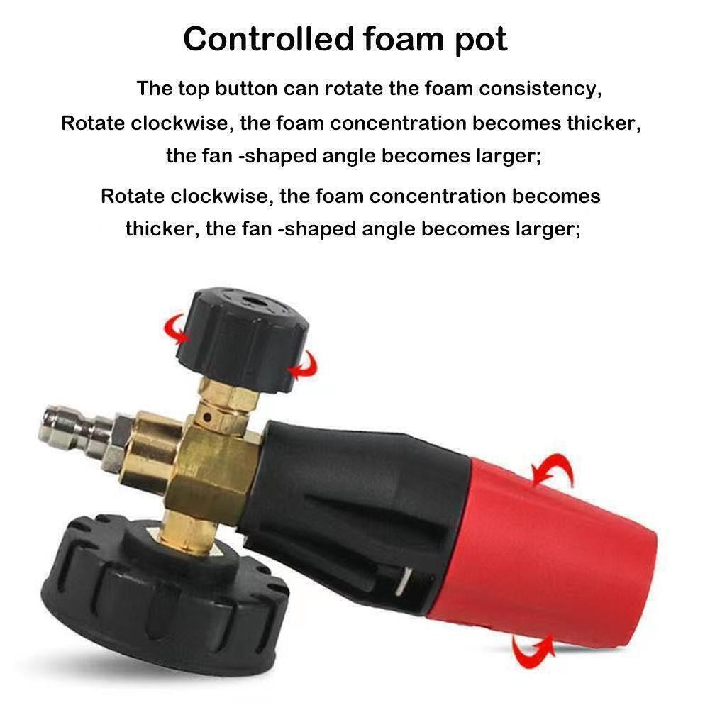 1/4" Quick Release Snow-Foam Lance Pressure Washer Gun Soap Cannon Bottle 1000ML