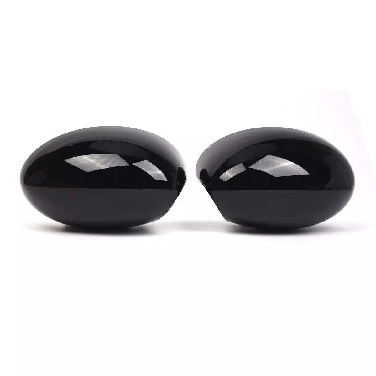 For MINI Cooper R52 R50 R53 Side Mirror Cover Door Wing Mirror Cap Glossy Black