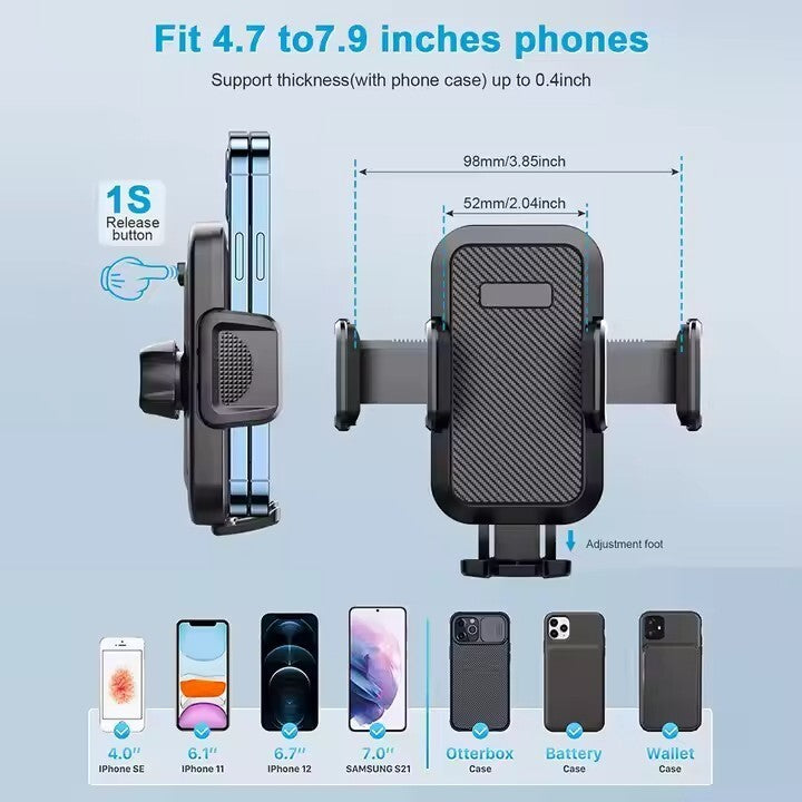 Universal Car Phone Holder 360 Windscreen Suction Mount GPS Stand Cradle