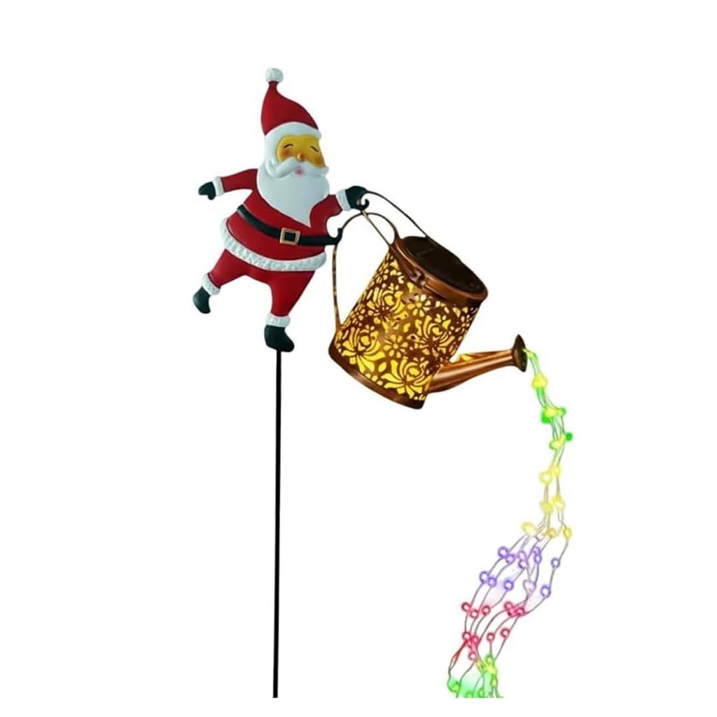 Christmas Solar Kettle Lights Garden Lawn Decorative Lights, Santa Claus Lantern