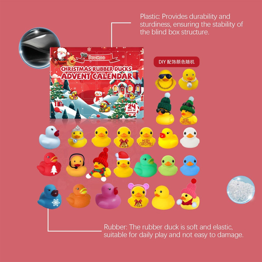 Rubber Duck Advent Calendars 2026-24 Days Christmas Countdown Calendar Xmas Gift