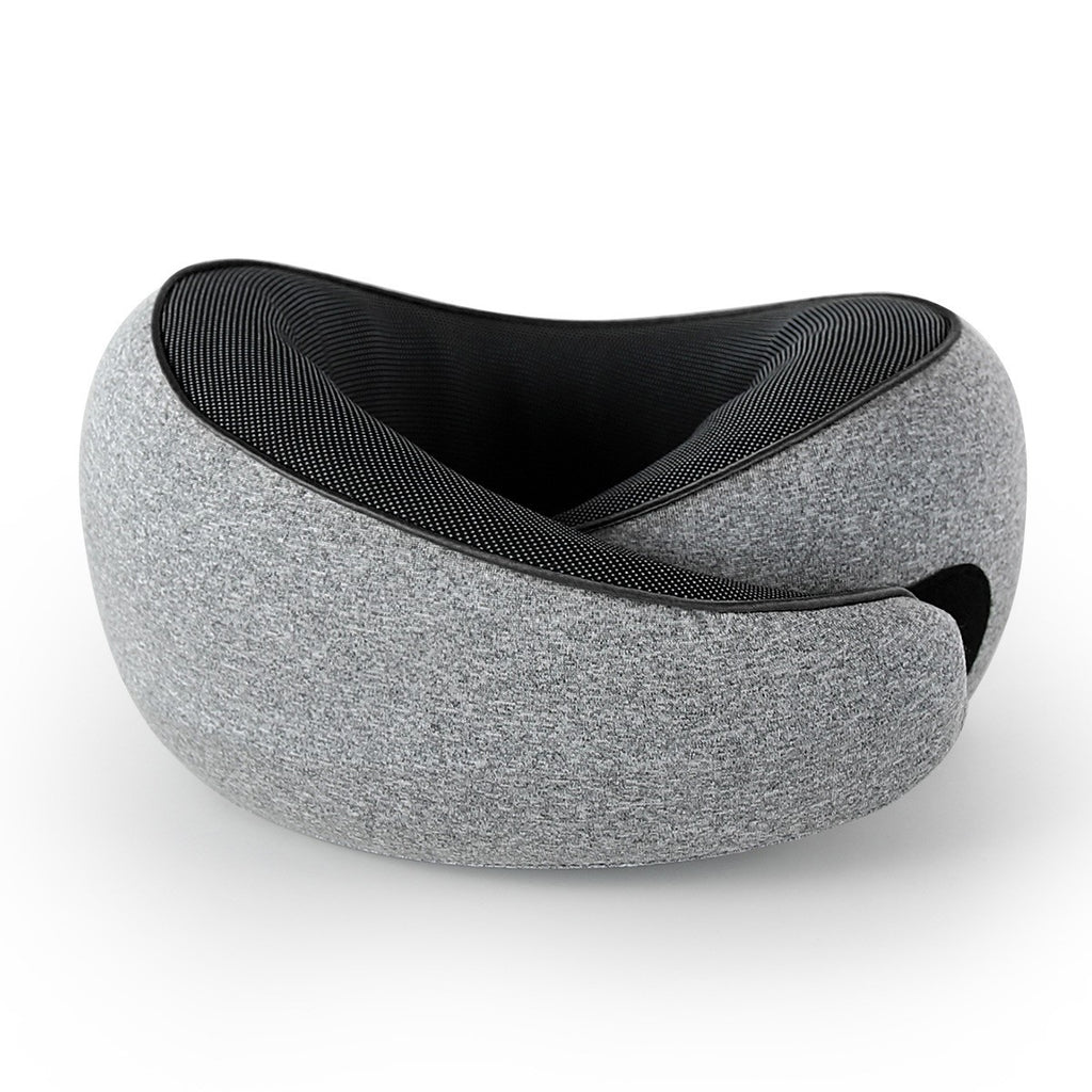 U Shaped Travel Pillow Memory Foam Magnetic Therapy Fabric Neck Support