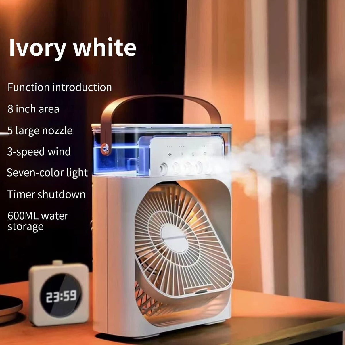 Portable Air Cooler Fan Evaporative Ice Cold Cooling Air Conditioner Humidifier