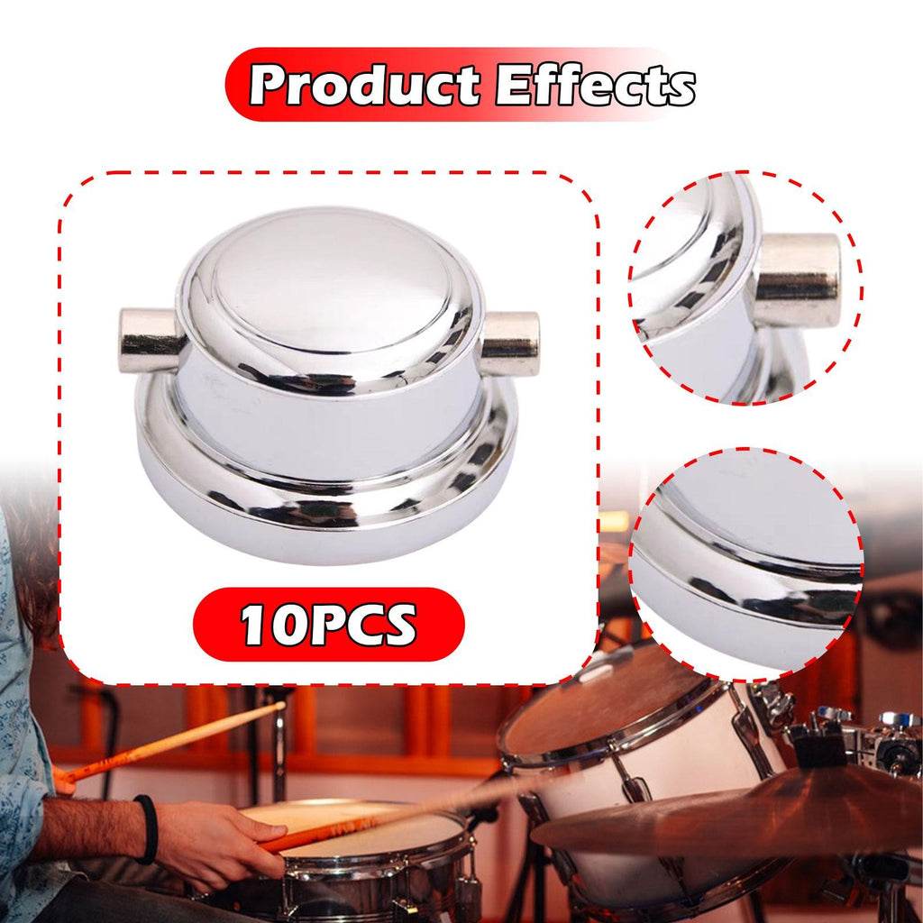 10pcs Double Ended Snare Drum Lugs, Snare Drum Saddle Accessories
