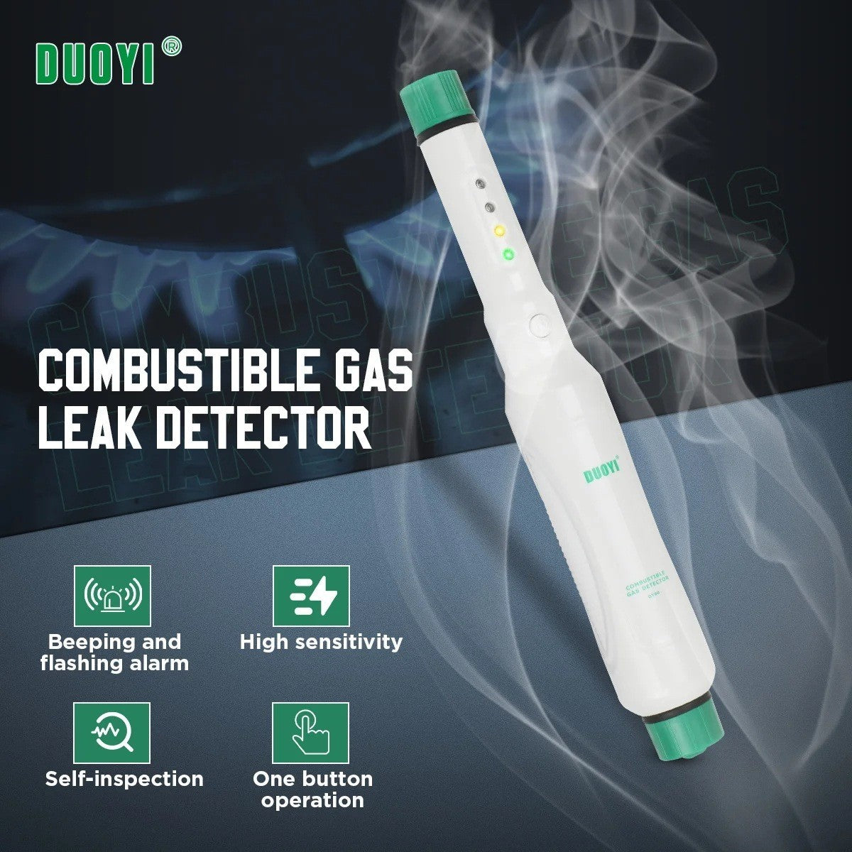 Combustible Gas Leak Detector Pen Detection Methare Propane
