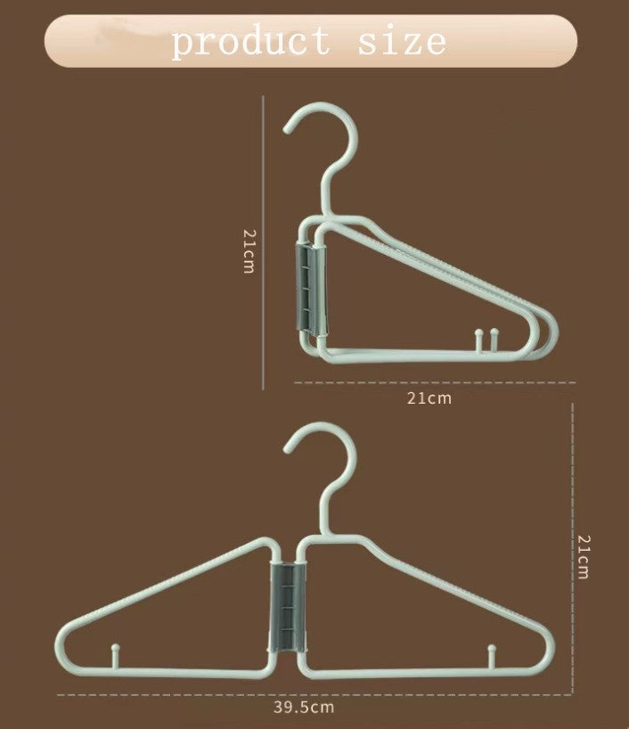 12 Pack Foldable Coat Hanger,Portable Travel Hangers, Space Saving Fold in