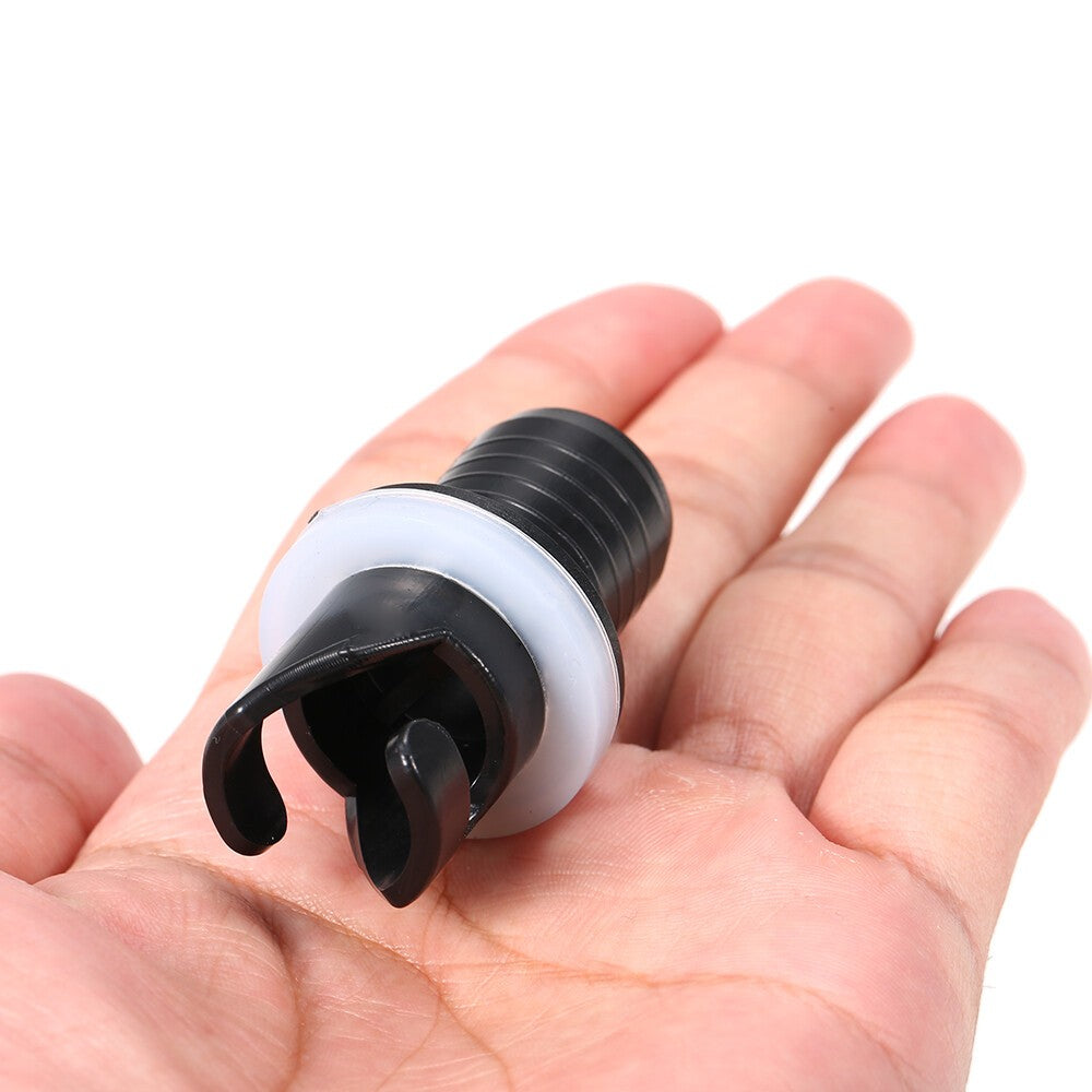 2x Inflatable Boat Kayak Air Valve Adapter Inflation Air Foot Pump Hose Adapter