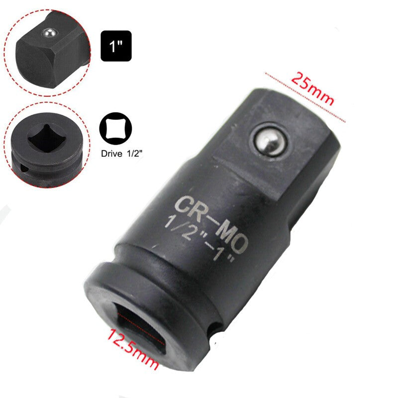 1/2 Inch Drive x 1 Inch Impact Socket Adapter Female to Male Cr-Mo