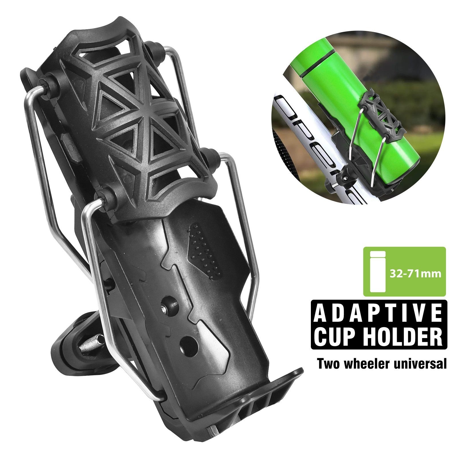 Self-Adjusting Cup Holder Handlebar Drink Bottle Holder For Bicycle Motorcycle