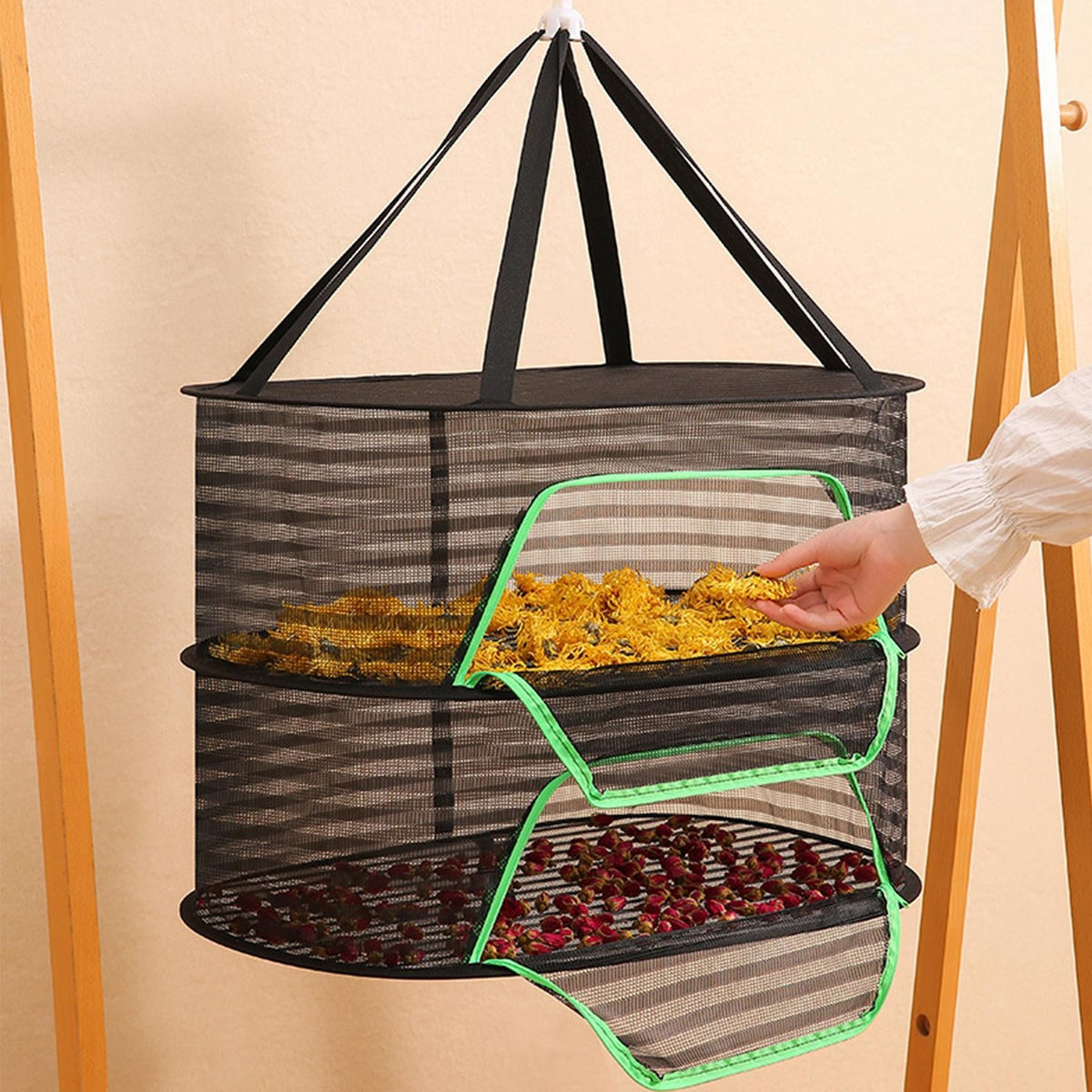 Garden Folding Drying Net Large Capacity Sturdy Multiuse for