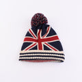 Knitted Woolly Hat Union Jack Unisex Adult Size British Flag Beany Cap UK