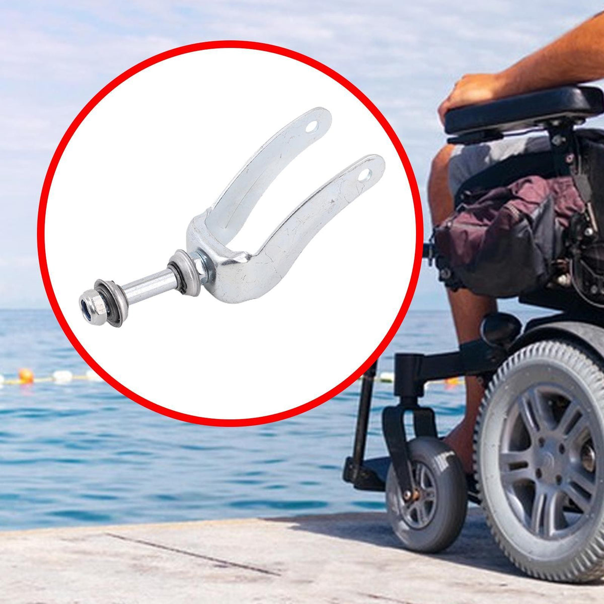 Wheel Fork Wheel Bracket Holder Lightweight Care Supplies Caster Drive Front