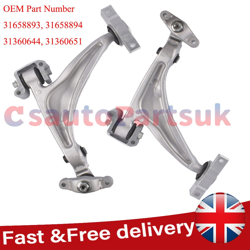 Pair Control Arms Front Lower Left Right 31658894 for Volvo XC60 246 / XC90 256