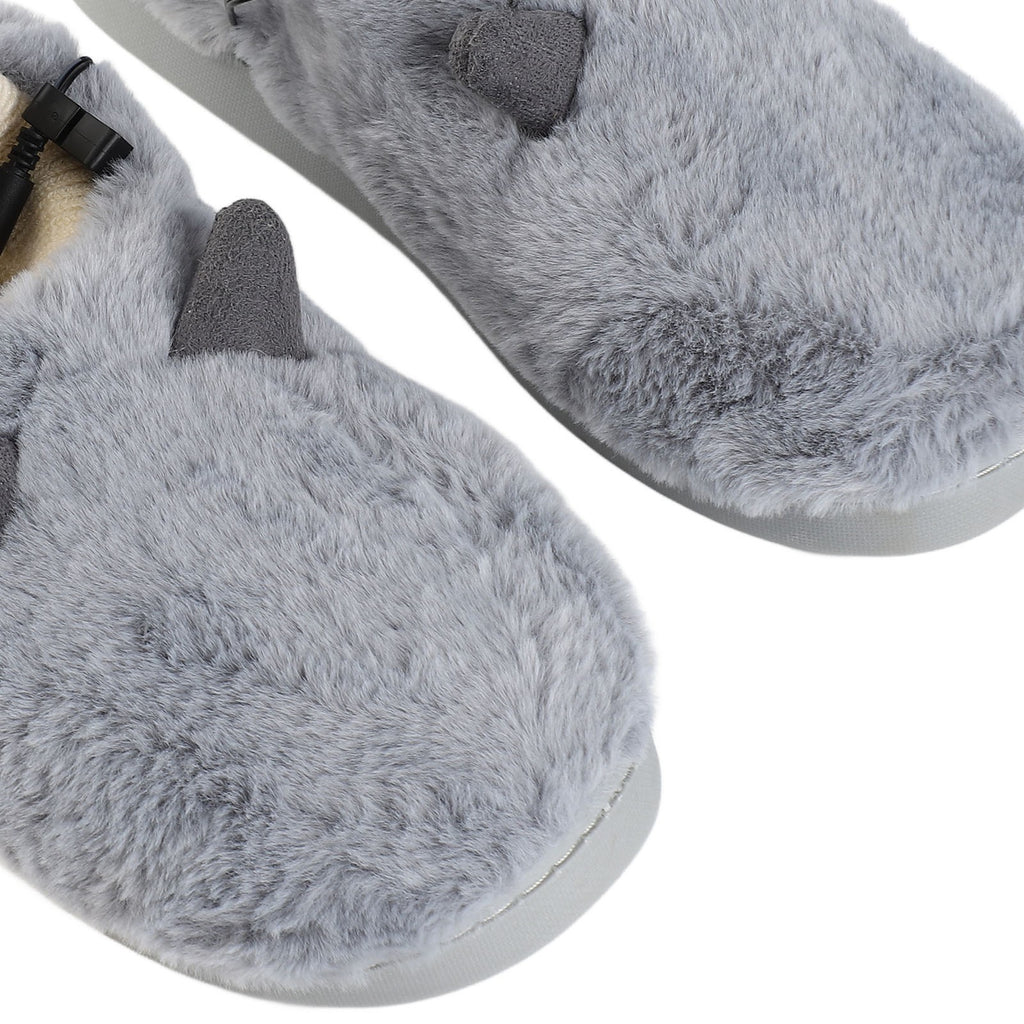 USB Heated Slippers Soft Winter Foot Warmer For Men